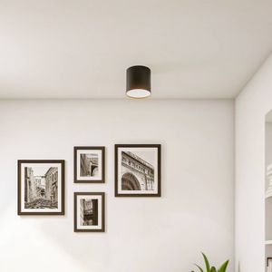 Nowodvorski Lighting Plafondlamp Point Plexi M, zwart/opaal