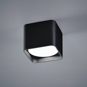 Helestra Dora LED plafondlamp hoekig mat zwart