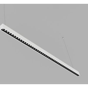 LI-EX LED kantoor hanglamp Remote 130cm wit