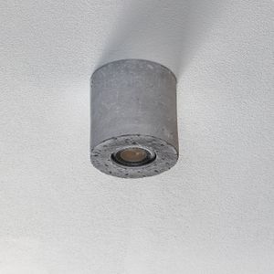 SOLLUX LIGHTING Plafondlamp Ara als betonnen cilinder Ø 10cm