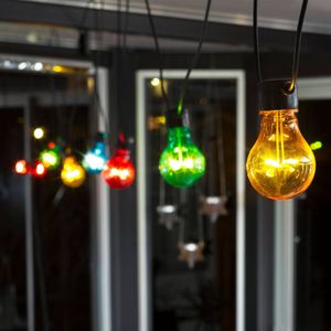 Konstsmide Christmas LED lichtketting biergarten basis, kleurrijk