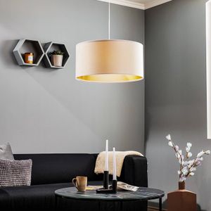 Maco Design Hanglamp Salina, wit/goud Ø 50cm