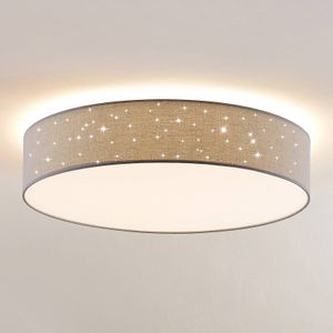 Lindby Ellamina LED plafondlamp, 60 cm, lichtgrijs