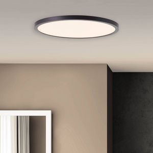 Brilliant LED plafondlamp Tuco, dimbaar, zwart, Ø 30 cm