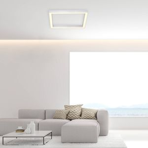 Paul Neuhaus Pure-Lines LED-plafond vierkant alu