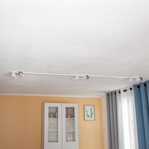 Nowodvorski Lighting Plafondspot Mono VI wit/goud, 6-lamps
