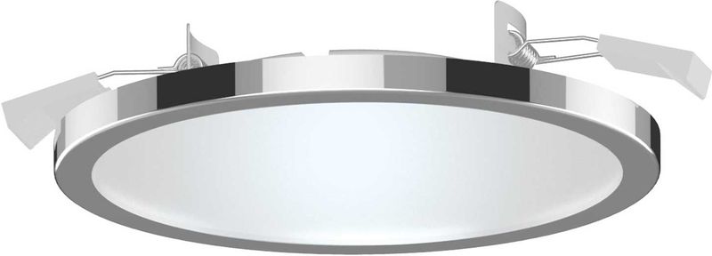 LIGHTME - Aqua Pur - LED Inbouwspot - Chroom - Ø14,7 cm - Badkamer - Aluminium - IP44