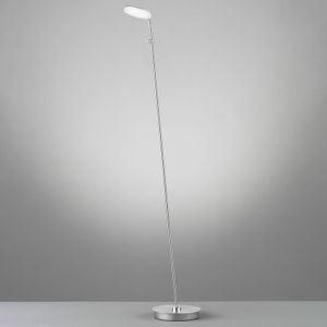 FISCHER & HONSEL LED vloerlamp Dent, dimbaar, CCT, 1 x 8W, nikkel