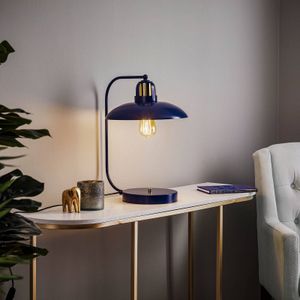 Eko-Light Tafellamp Felix, blauw/goud