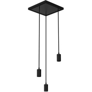 SEGULA Madox Square 3X Wave hanglamp zwart E27