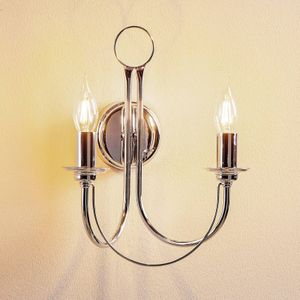 Domiluce Wandlamp Retro, 2-lamps, chroom