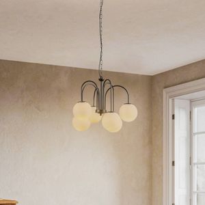 Luminex Hanglamp Berlijn 6-lamps zwart