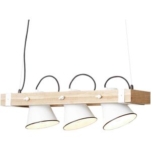 Brilliant PLOW - Hanglamp - Bruin;Wit