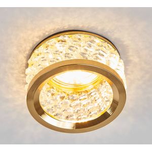 ORION Met kristalversiering - inbouwlamp Iwen, goud