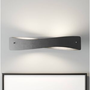 Quitani LED wandlamp Lian, aluminium/zwart
