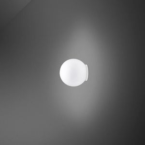 Fabbian Lumi Sfera glas-wandlamp, Ø 9 cm