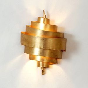 Holländer Doeltreffende wandlamp BANDEROLE in goud