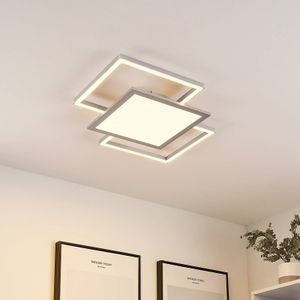 Lucande Ciaran LED plafondlamp, vierkanten