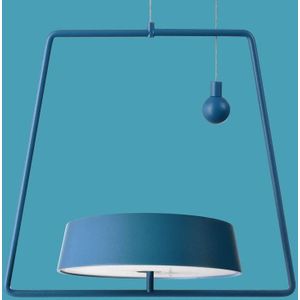 Deko-Light LED hanglamp Miram met accu, dimbaar, blauw
