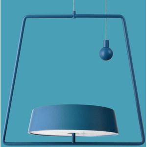 Deko-Light LED hanglamp Miram met accu, dimbaar, blauw
