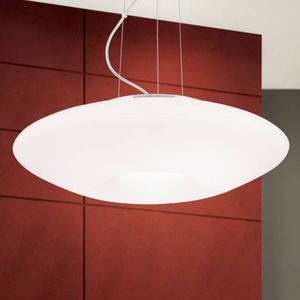 ORION Hanglamp Blanc, opaalglas, mat nikkel