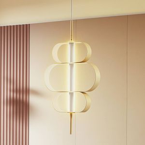 Lucande LED hanglamp Audrina, beige, metaal, dimbaar