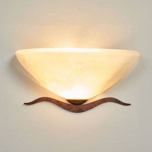 Halfronde landhuis-wandlamp Samuele, scavo