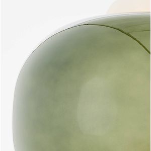 Brilliant Blop Hanglamp 30cm Groen Glas/Metaal 1x A6 - E2 - 60 