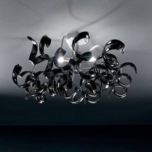 Metallux Moderne plafondlamp ASTRO, 3-lichts, zwart