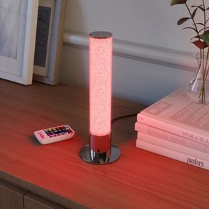 Lindby Fria LED tafellamp, cilinder, RGB, afstandsbediening