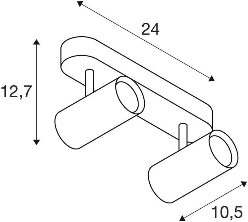 Noblo® - Plafondspot - 2-Lamps - Dimbaar - Warmwit Licht - LED