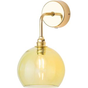 EBB & FLOW Rowan wandlamp goud kap olijfgroen