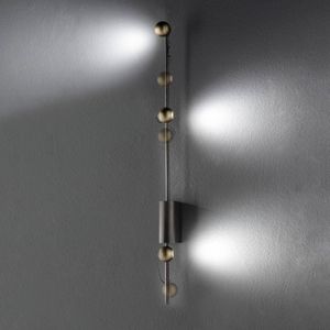 Sil-Lux LED wandlamp Magnetic C, brons/goud