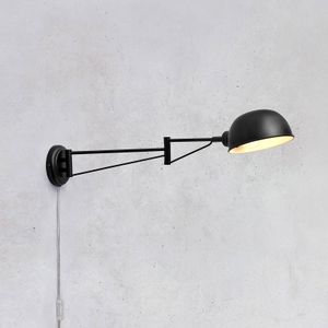 Markslöjd Portland wandlamp, 2-voudig verstelbaar, zwart