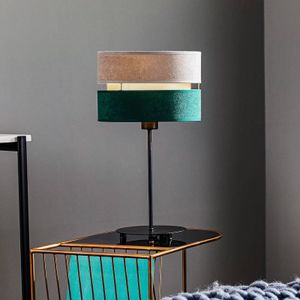Euluna Tafellamp Golden Duo grijs/groen/goud hoogte 50cm