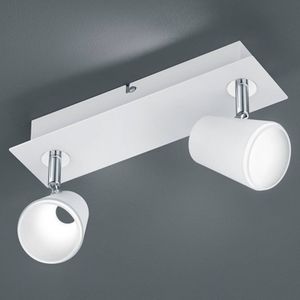 Trio Lighting Wit-chroomkleurige LED spot Narcos - 2 lichtbr