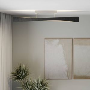 Quitani plafondlamp Lian, aluminium/zwart