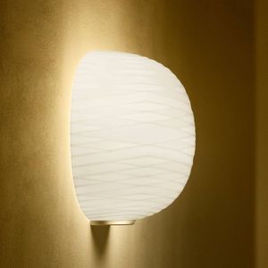 Foscarini Gem semi wandlamp van glas, goud