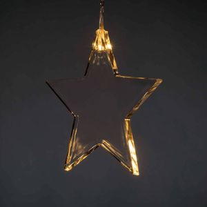 Konstsmide Christmas LED lichtgordijn met acht sterren, gebruik binnen