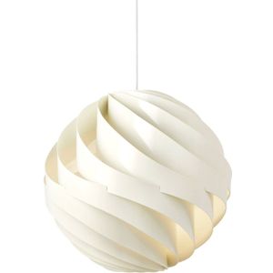 Gubi hanglamp Turbo, alabaster wit glanzend, Ø 62 cm,