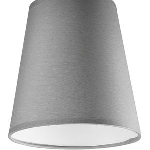 Envostar Risco plafondlamp 1-lamp stoffen kap grijs