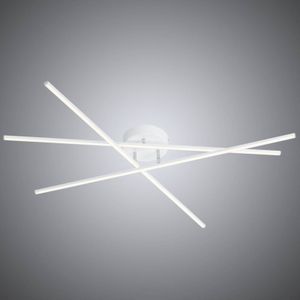 Trio Lighting Witte LED plafondlamp Tiriac met switchdim-functie