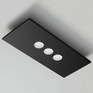 ICONE LED wand- en plafondlamp, zwart
