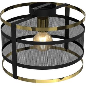 Luminex Plafondlamp Lavinia, gouden ringen, 1-lamp