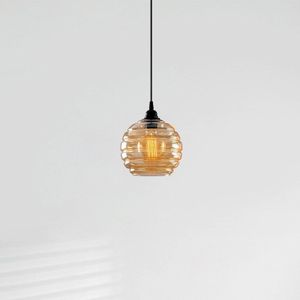 Opviq Hanglamp Gold 010, goud-transparant, glas, Ø 20 cm