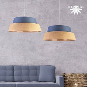 Duolla Galaxy Soft Nature hanglamp, blauw/bruin