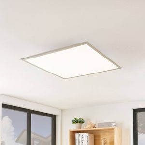 Lindby - LED paneel - 1licht - kunststof, aluminium - H: 7.3 cm - wit, zilver - Inclusief lichtbron
