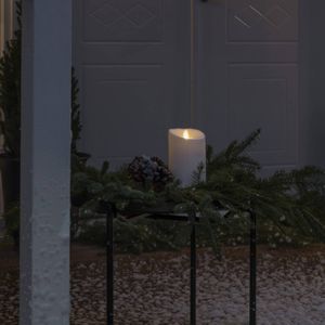 Konstsmide Christmas LED sierkaars IP44 roomwit gesmolten 18,4cm