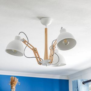 Lamkur Plafondlamp Skansen 3-lamps instelbaar, wit