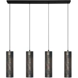 Freelight Hanglamp Forato, lengte 120 cm, bruin, 4-lamps, metaal